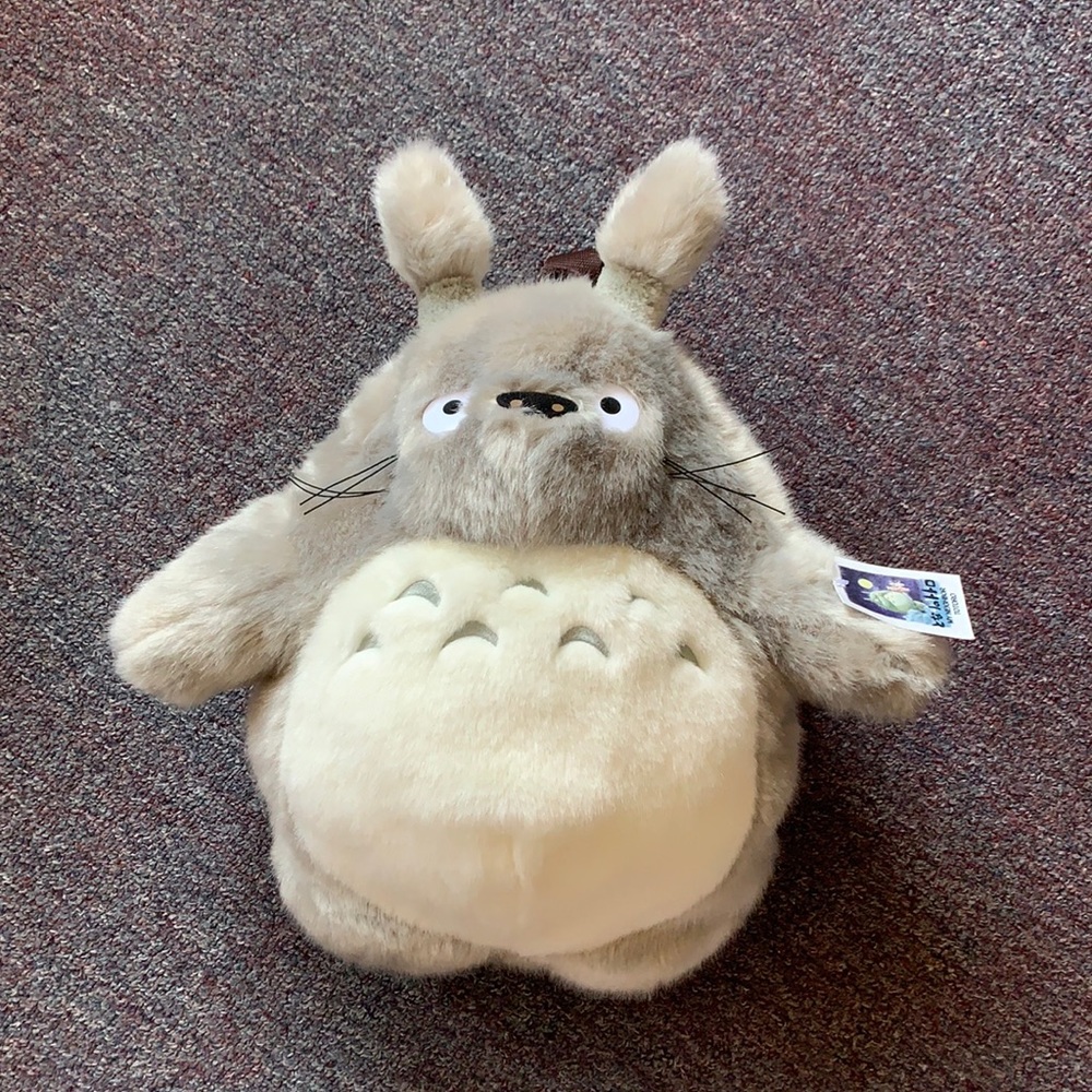 Plush Totoro backpack, 15.5 in